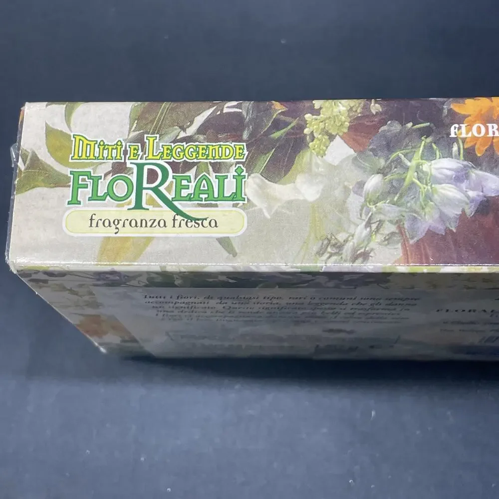 Vtg Floral Myths & Legends Fresh Fragrance Bar Soap 10.6 oz Bologna Italy Athens
